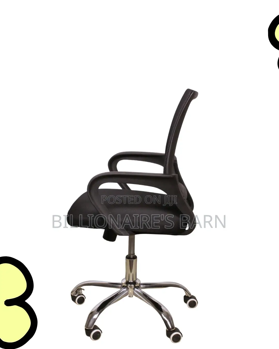Secretarial Mesh Office Chair | Ergonomic Steel Frame