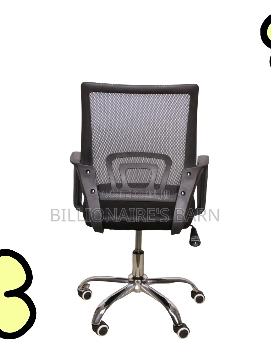 Secretarial Mesh Office Chair | Ergonomic Steel Frame