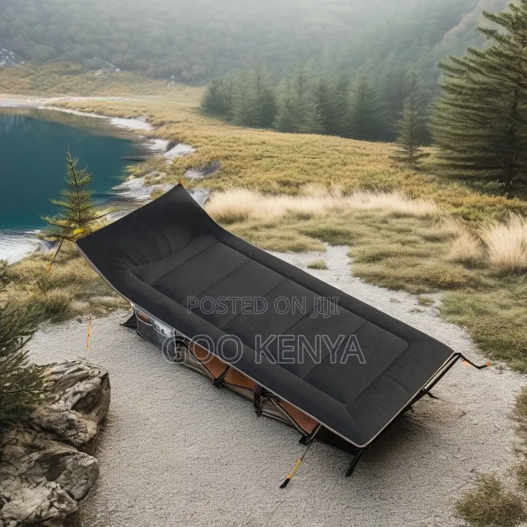 Outdoor Bed; Foldable Metal Frame Camping Cot Bed