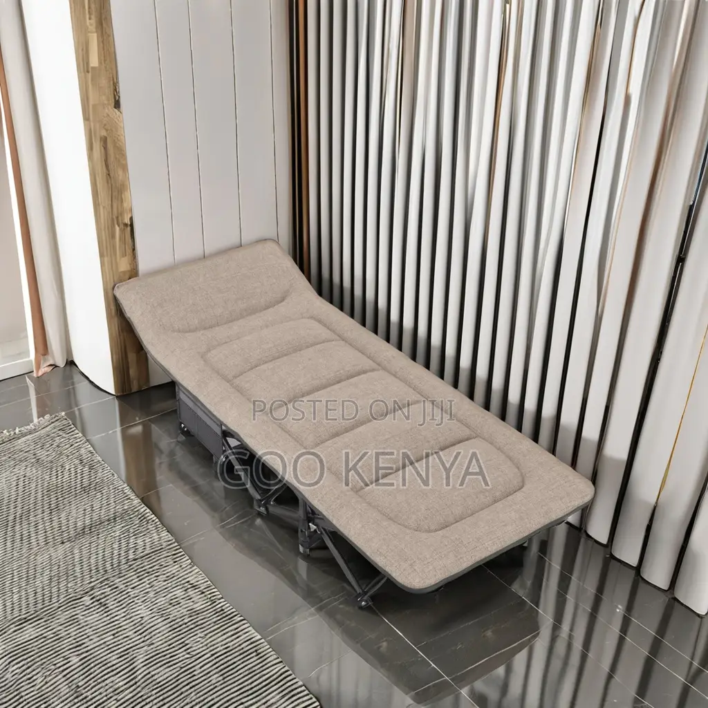 Outdoor Bed; Foldable Metal Frame Camping Cot Bed