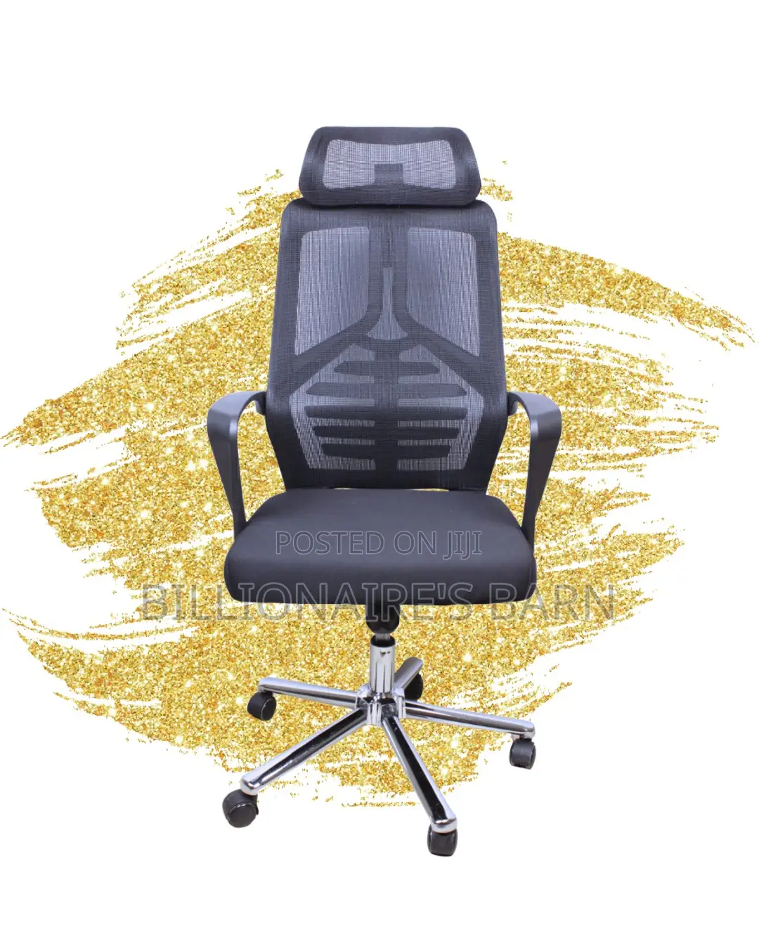 Sleek High Back Mesh Office Chair — Ideal for Long Zoom Sessions