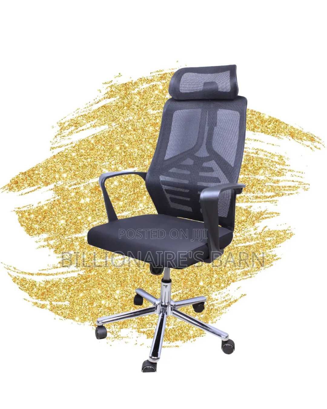 Sleek High Back Mesh Office Chair — Ideal for Long Zoom Sessions