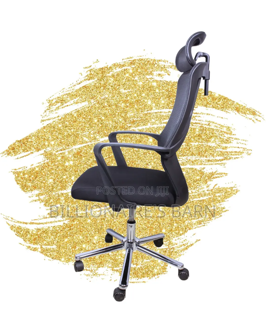 Sleek High Back Mesh Office Chair — Ideal for Long Zoom Sessions