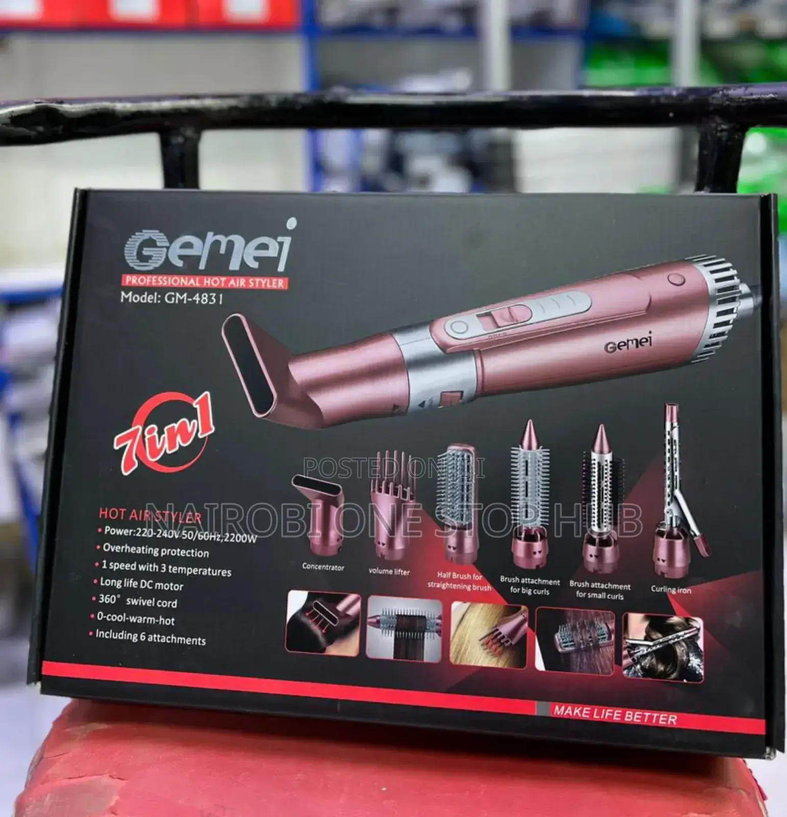 Gemei 7in1 Hot Hair Styler
