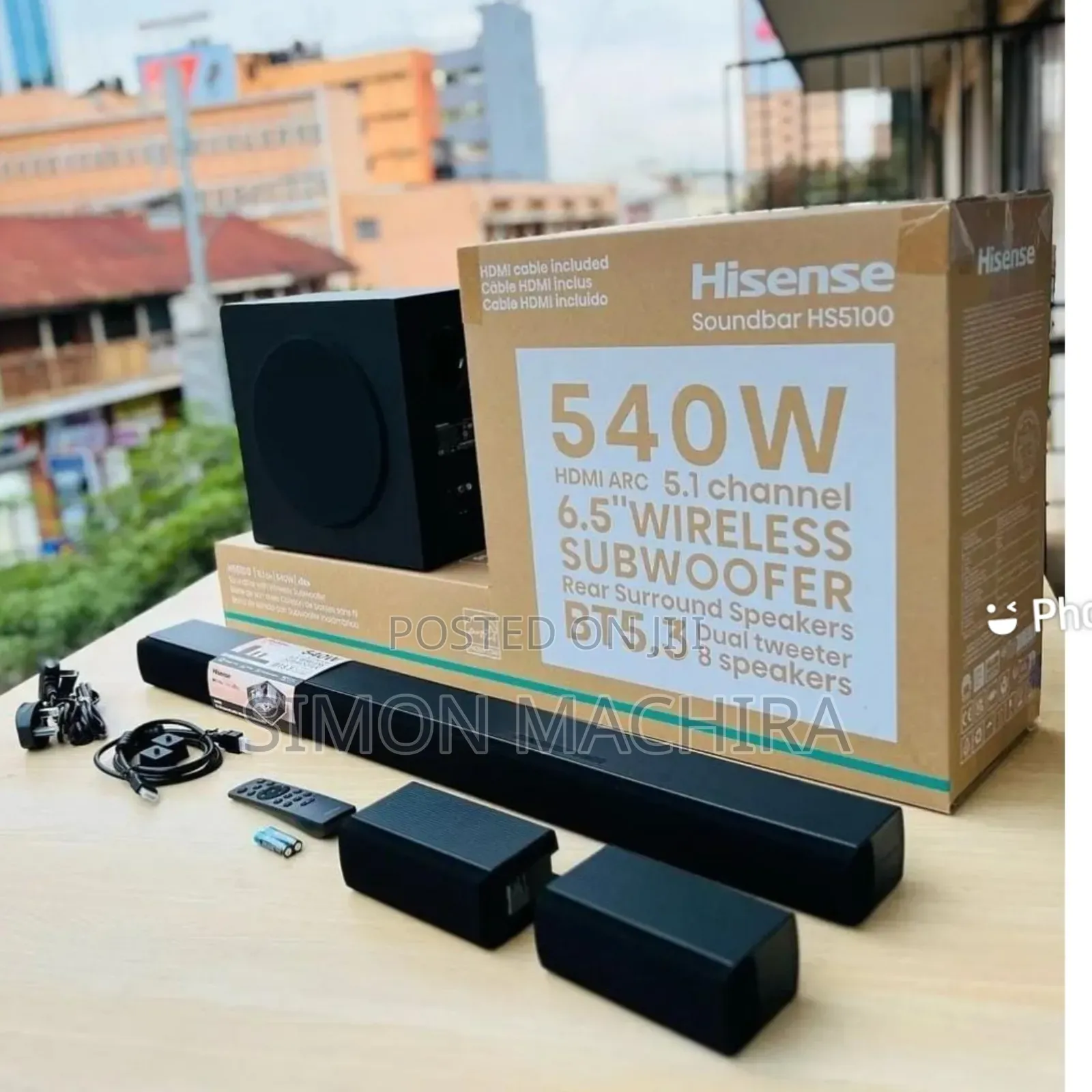 Hisense 5.1ch 540w Soundbar Hs5100