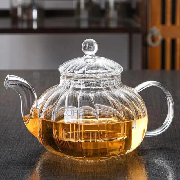 800ml Stripped Heat Resistant Teapot