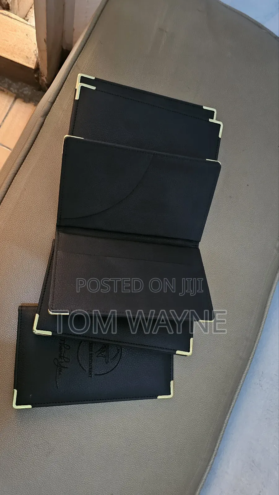 Bill Presenter Made of Leather, Can Be Branded With Your Logo