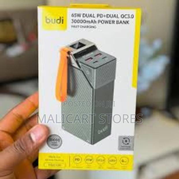 Budi Pb810b 30,000mah 65w Pd Fast Charging Powerbank