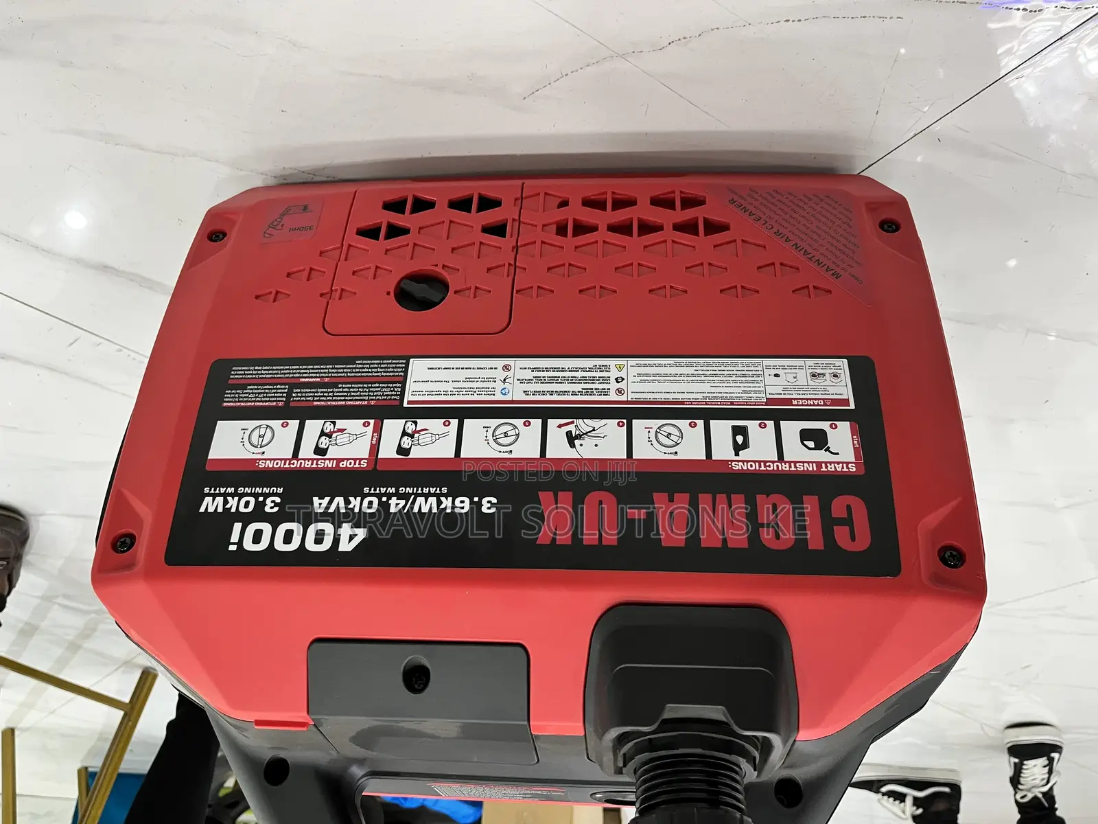 4kva Keystart Gasoline Silent Inverter Generator Set(Ac )