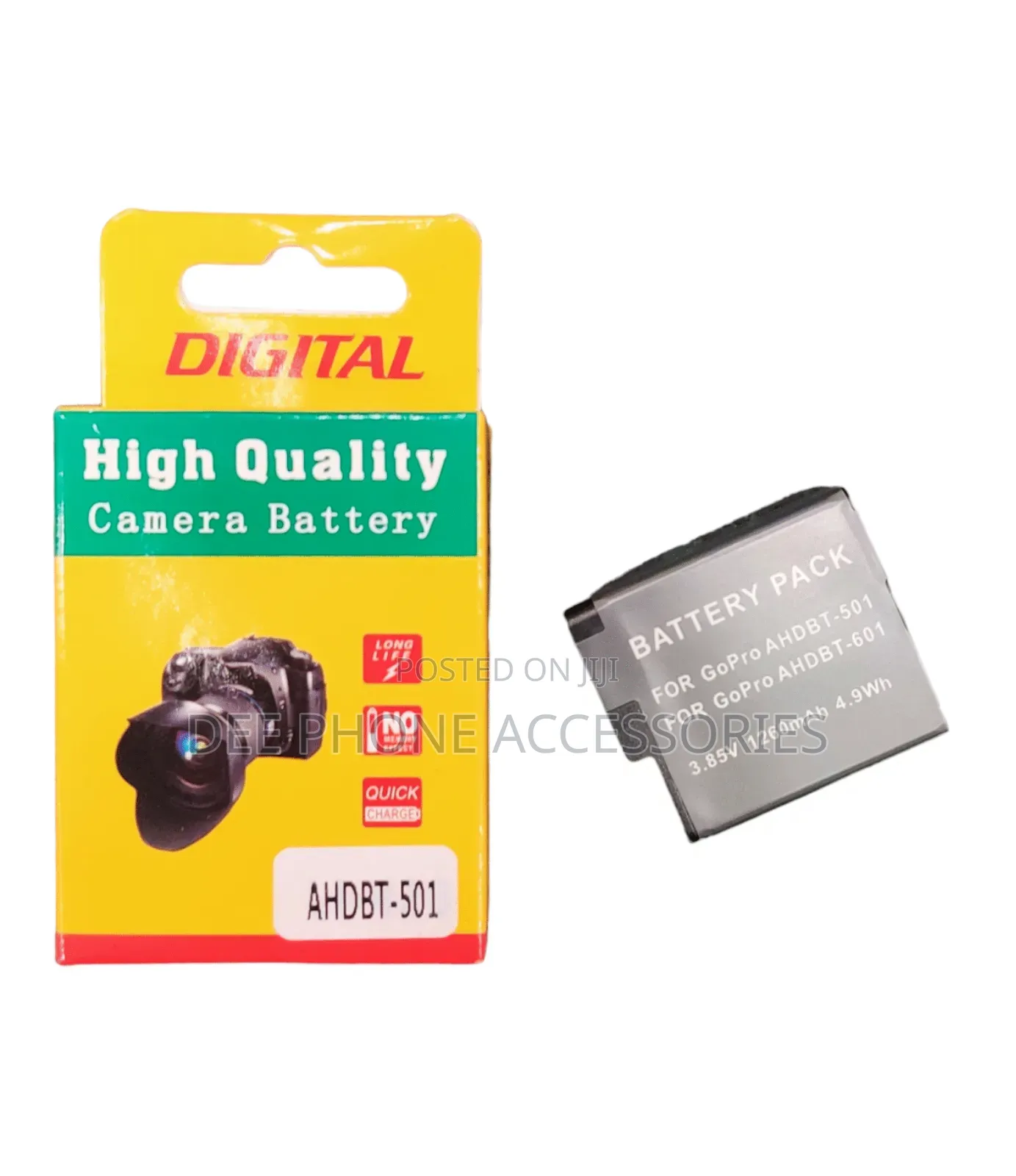 Caisi Hero Gopro 5,6,7,8 Camera Battery
