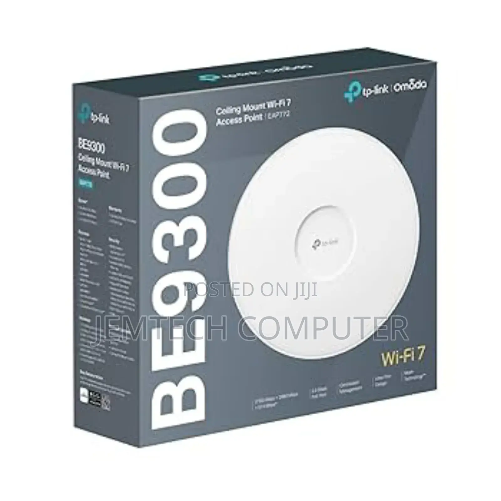 Tp-Link Be9300 Ceiling Mount Tri-Band Wi-Fi 7 Access Point - Tl-Eap773