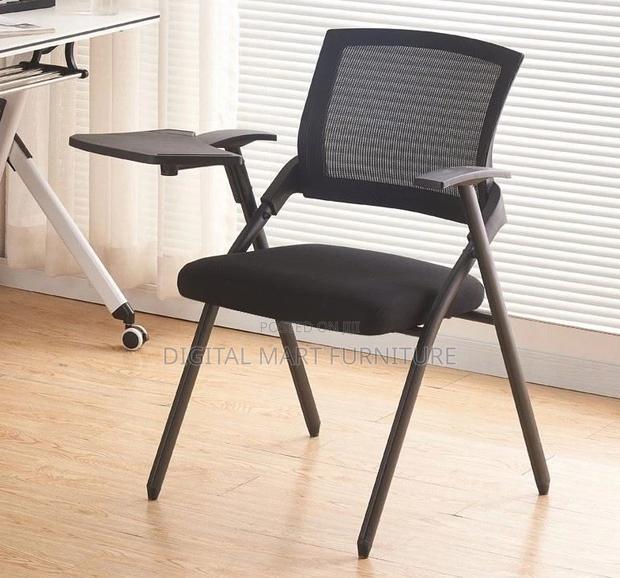 Office Chair: Foldable Design Permanent Black Office Chair - main view
