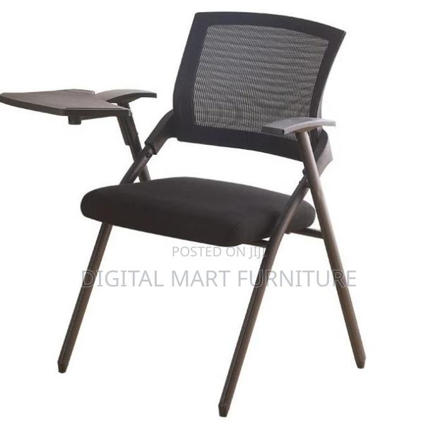 Office Chair: Foldable Design Permanent Black Office Chair - thumbnail 2