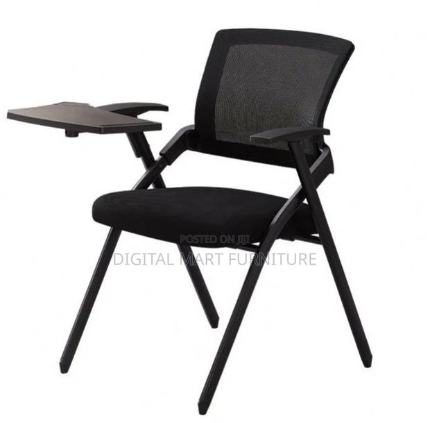Office Chair: Foldable Design Permanent Black Office Chair - thumbnail 3
