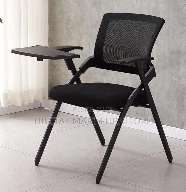 Office Chair: Foldable Design Permanent Black Office Chair - thumbnail 4