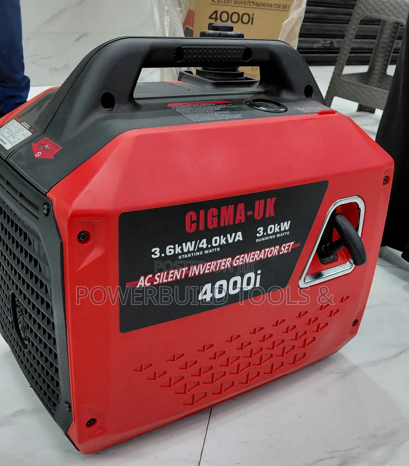 Cigma Uk Silent Inverter Generator 3.6kw/4kva