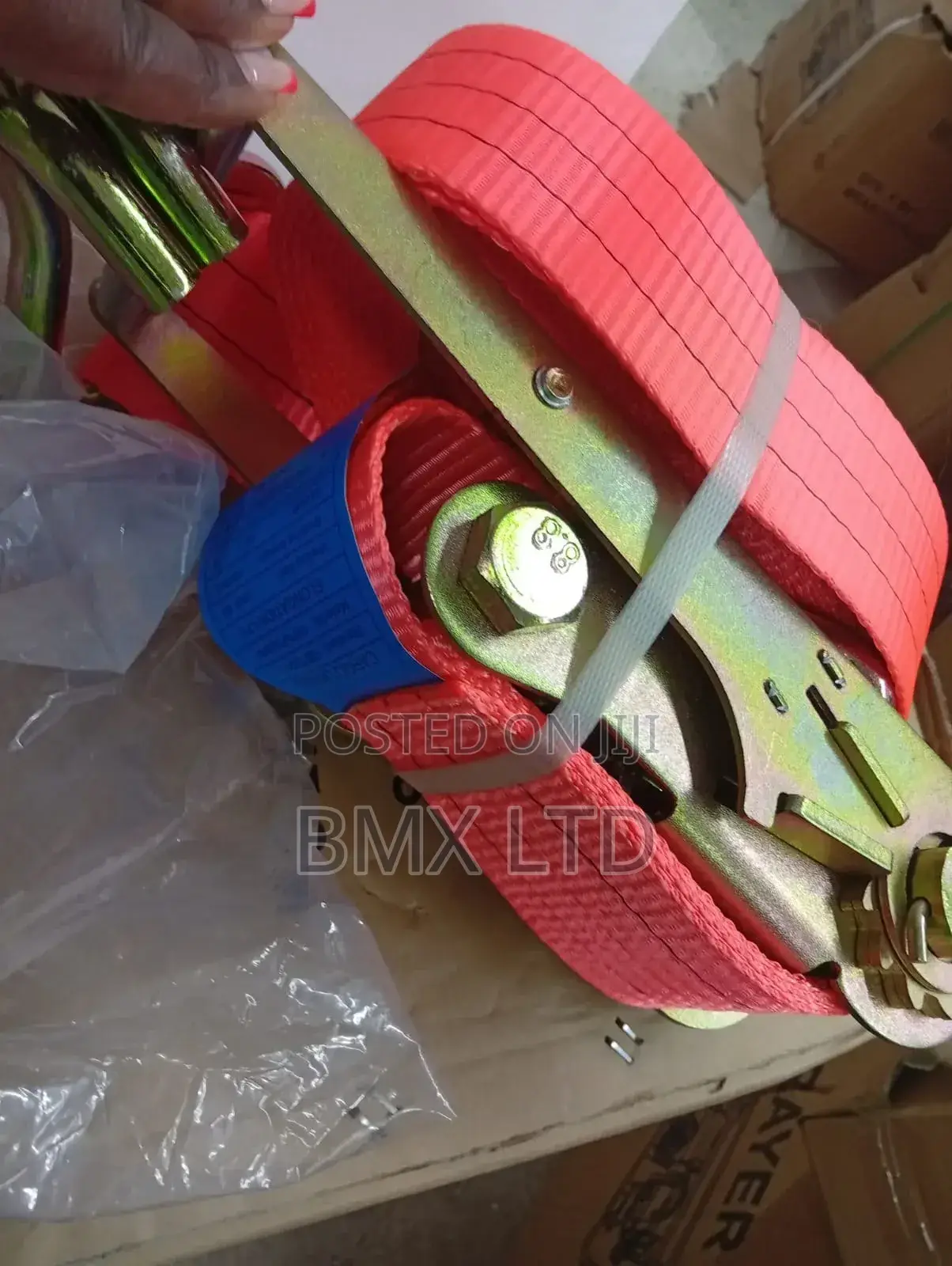 Heavy Duty Cargo Lashing Strap With Ratchet