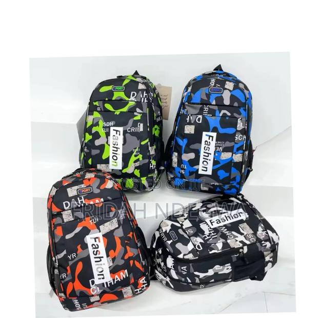 Trendy Camouflage Waterproof Backpack / School Bags - main view