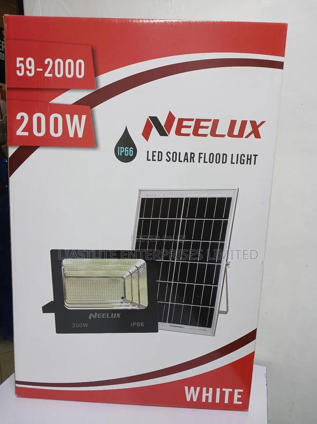 Neelux 200w Solar Flood Light, Model Number 59-2000