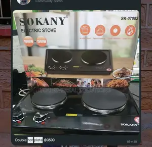 Electric Double Stove Sokany