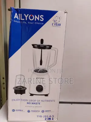 Ailyons Blender 2 in 1 1.5l Off Switch With 4 Speed Switches Pulse