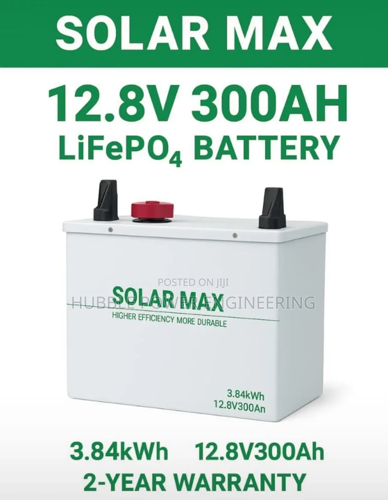 12.8v 300ah Lithium Battery Quality Solarmax 2 Year Warranty