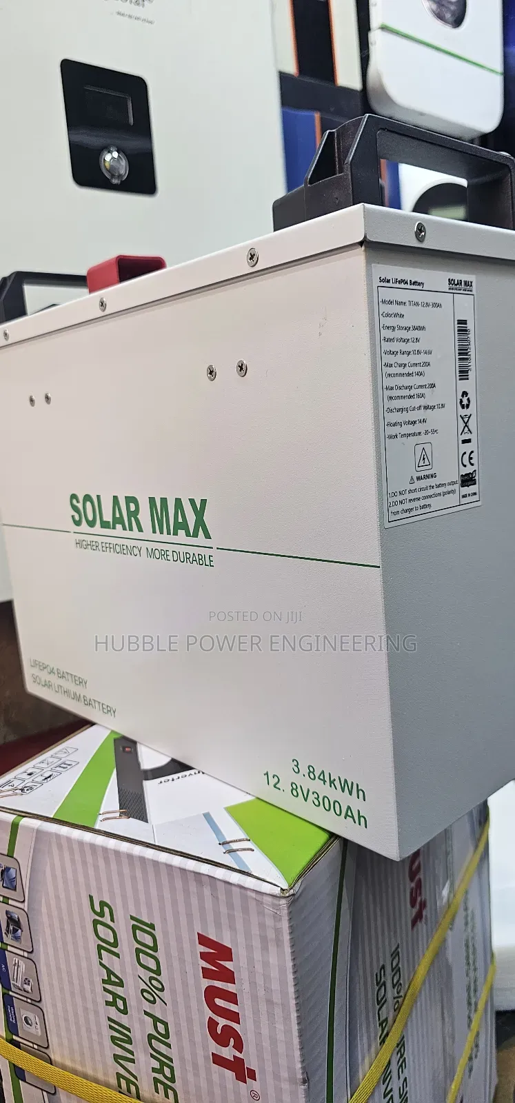 12.8v 300ah Lithium Battery Quality Solarmax 2 Year Warranty