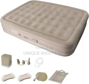 Inflatable Double Queen Size Mattress With Inbult Pump