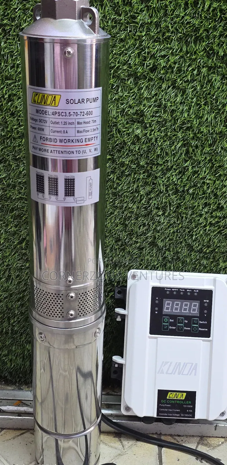 70m Solar Submersible Pump With Control Box/ 600w Solar Pump