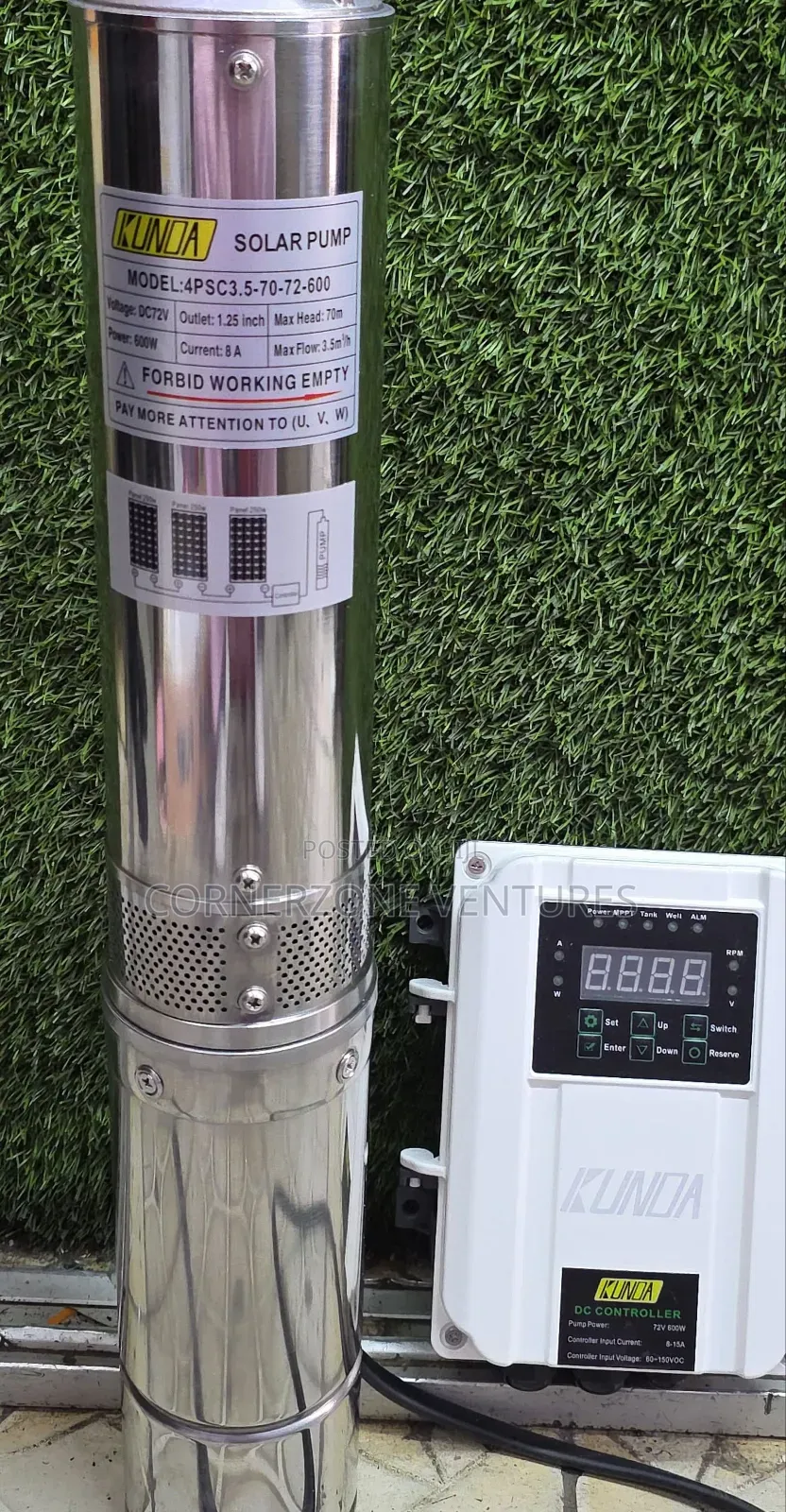 Kunda 600w Solar Submersible Pump/ 70m Solar Pump