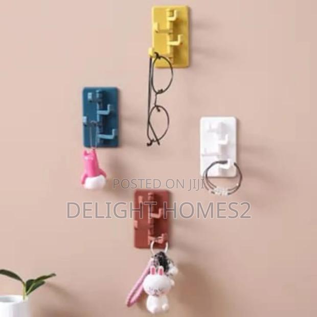 Wall Adhesive 4 Way Hooks_pa - thumbnail 2