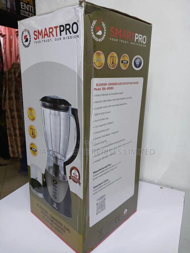 Smartpro Blender-Grinder and Smoothie Maker, Model SBL-051bg. - thumbnail 3