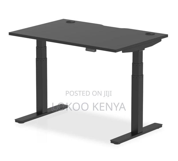 Office Desk : Black Electric Lifting Office Desk - thumbnail 8