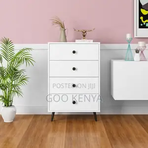 Home Cabinet; Wooden Home Cupboard With 4 Storage Drawers