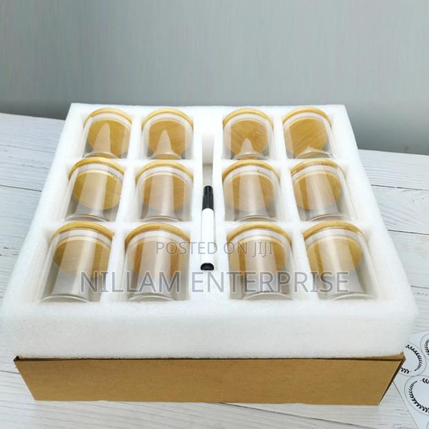 Round Glass Jars Set /Spice Jars 12pc 300ml