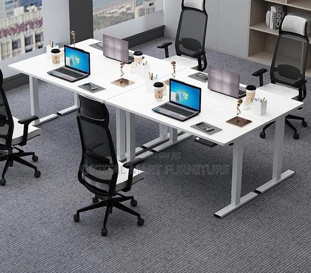Office Desk: Electrically And Digitalized Office Desk For Co Workers - thumbnail 3