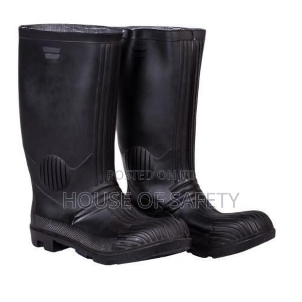 Heavy Black Duty Rubber Gumboots