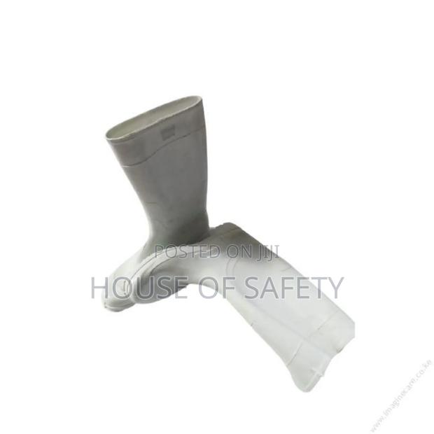 White Rubber Gumboots - main view