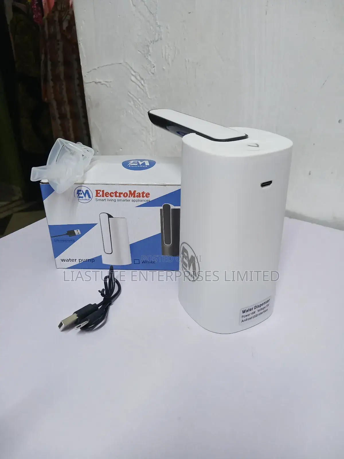 Electromate Foldable Rechargeable Water Pump Dispenser.