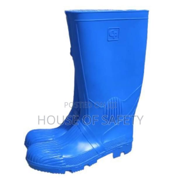 Blue and Green Heavy Duty Lightweight Gumboots - main view