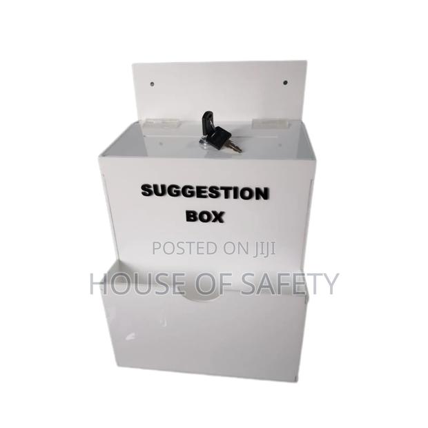 Yellow And White Suggestions Boxes With Keys - main view