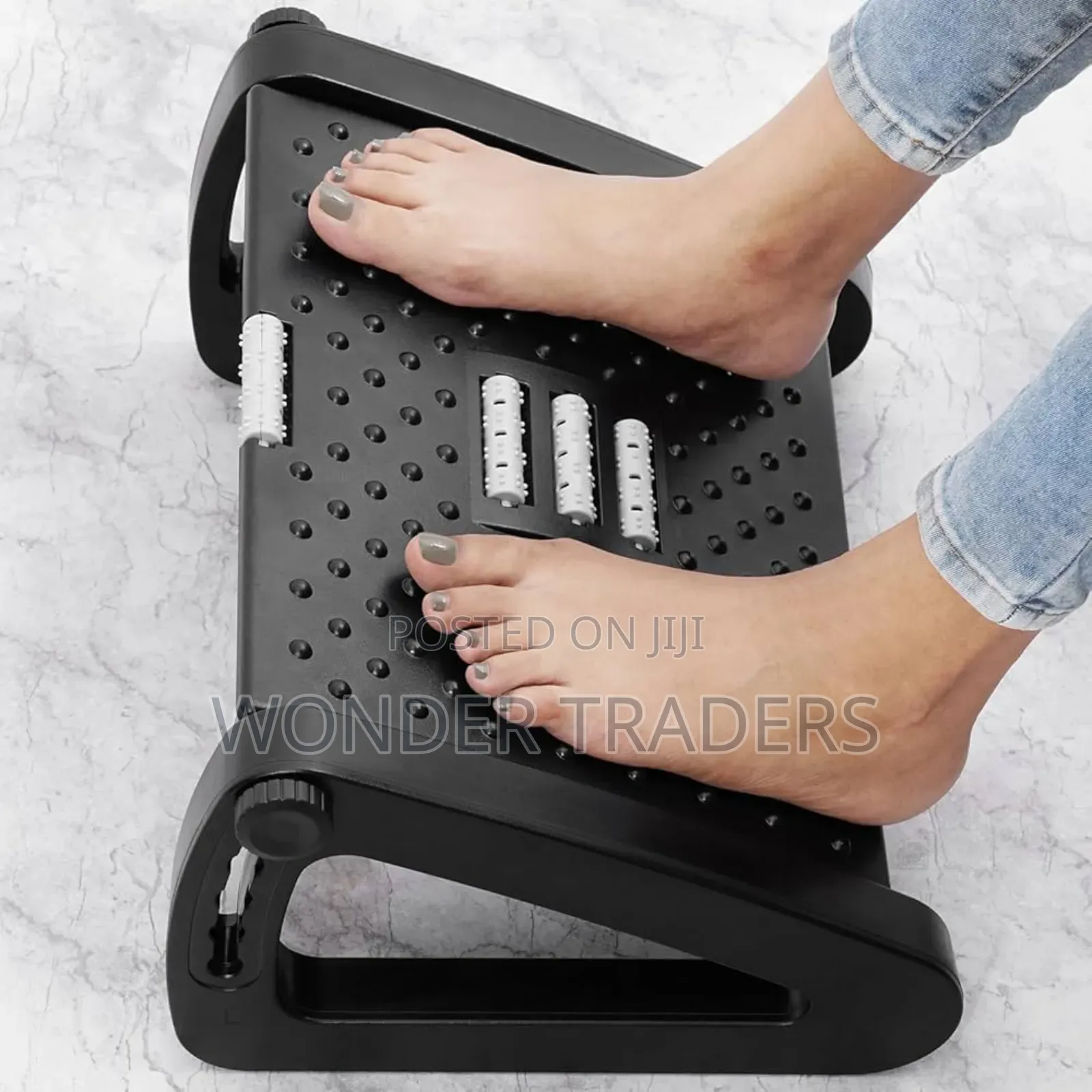 Adjustable Foot Rest for Office Chair, Massage Texture, Roll