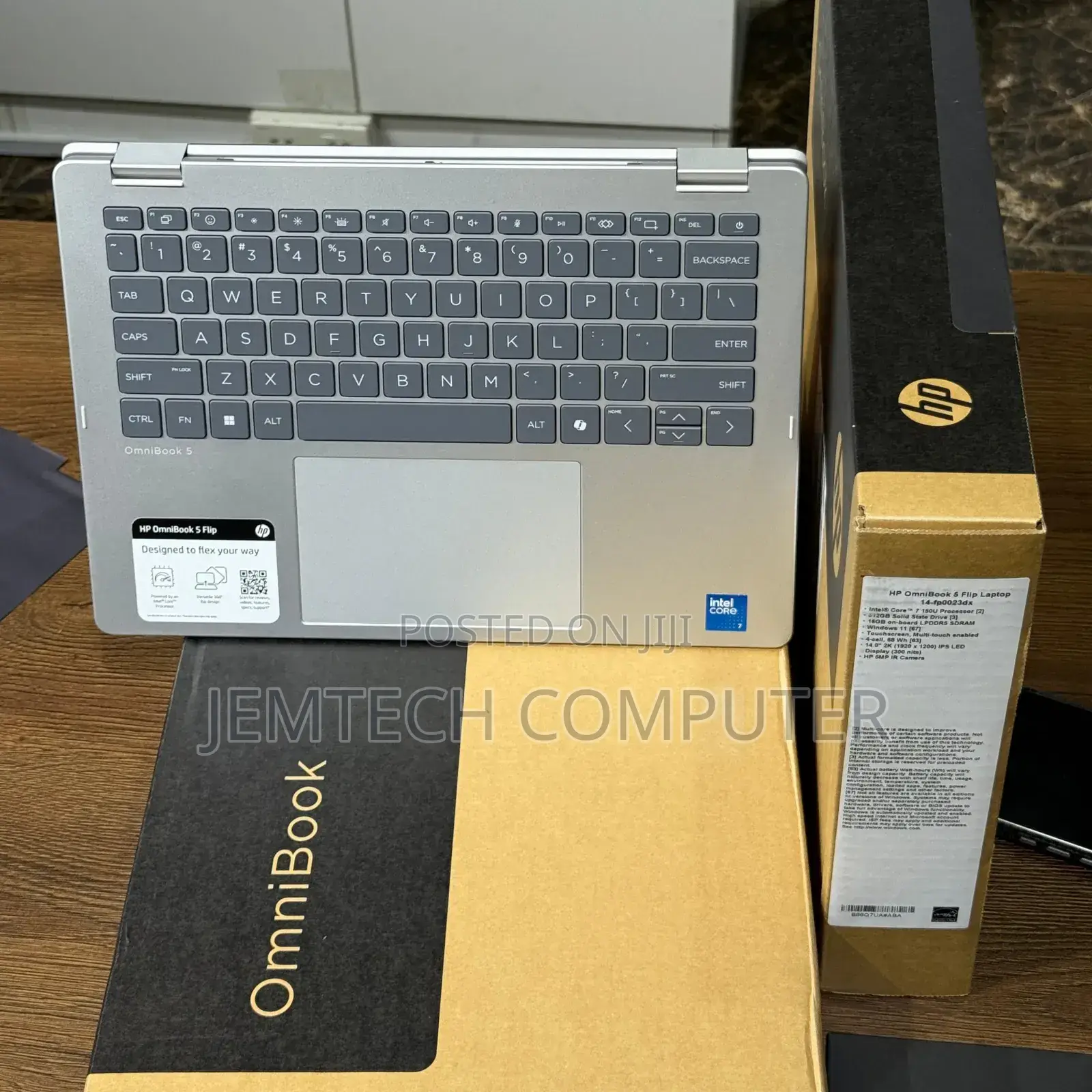 New Laptop HP OmniBook 5 Flip 16GB Intel Core i7 SSD 512GB