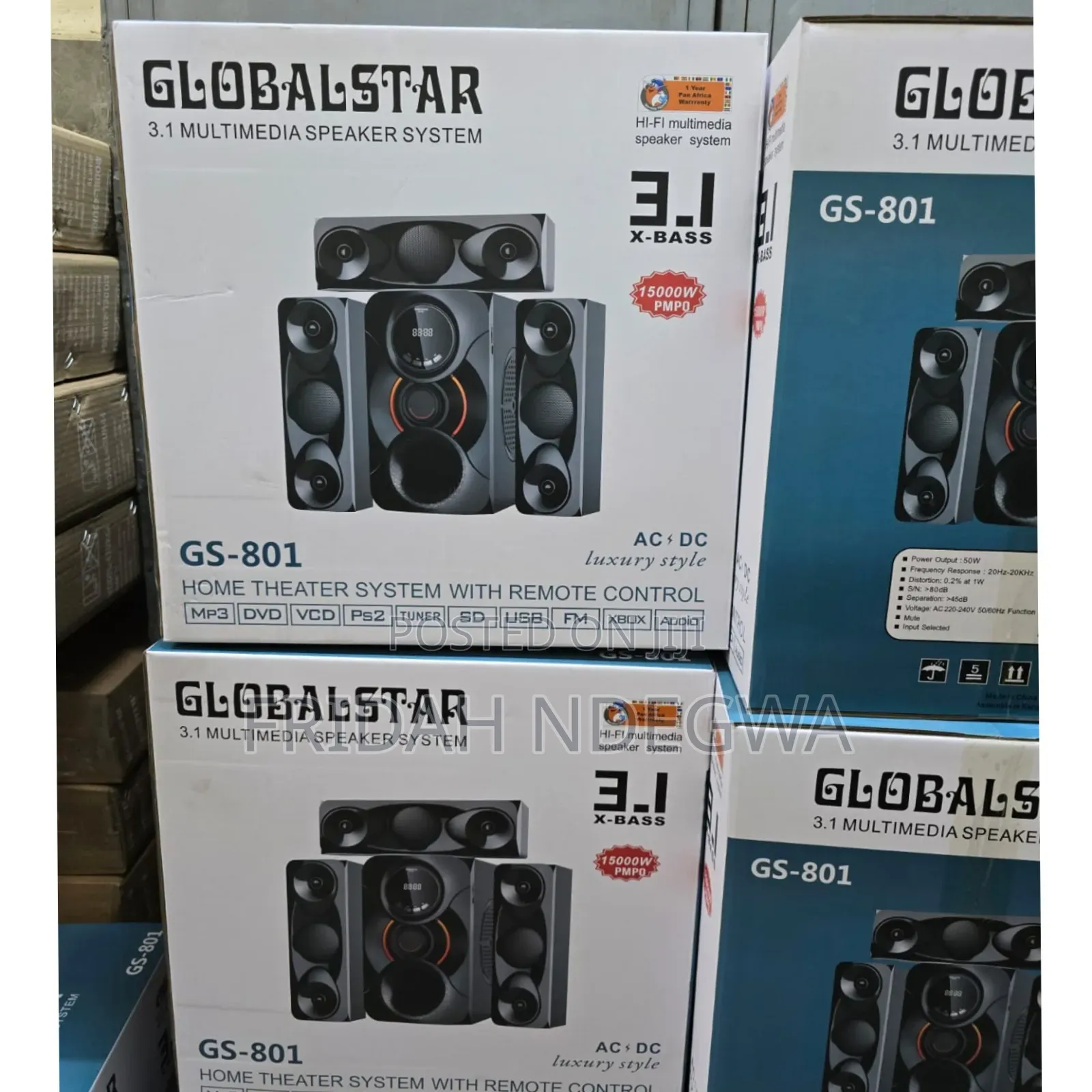 Globstar 3.1ch Globalstar Home Theater System