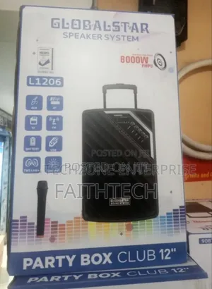 Globalstar Portable Club 12 Inches Trolley Portable Speaker