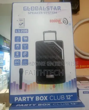Globalstar Portable Club 12 Inches Trolley Portable Speaker