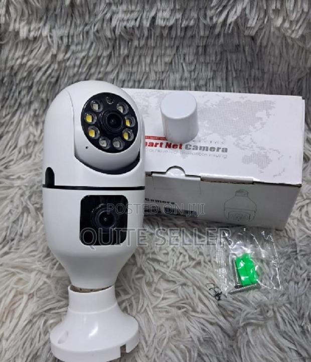 Smart Bulb 2 Lens Camera for Home Surveillance With Hd Monitoring