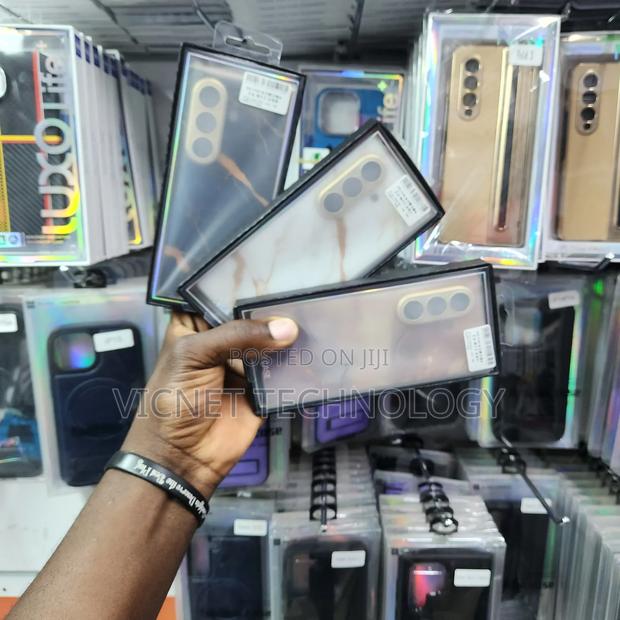 Samsung Galaxy Fold 3, 4, 5, 6, 7 Marble Case With Screen Protector - thumbnail 3