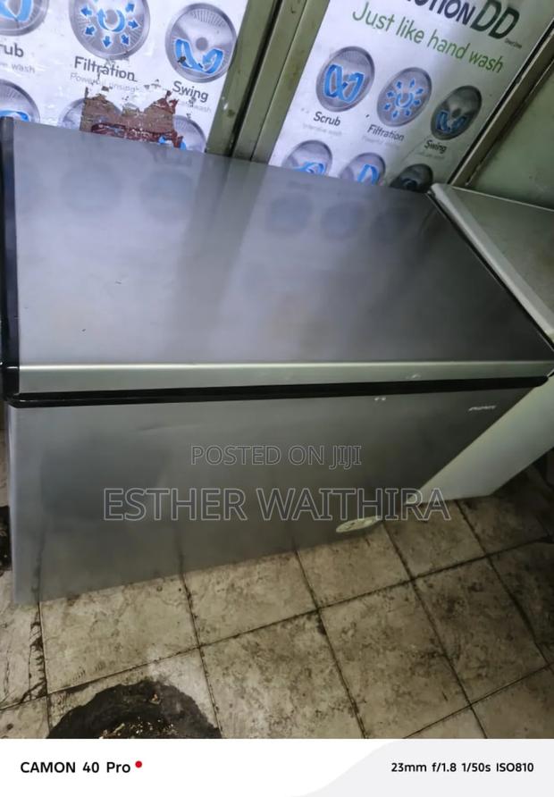 Silver and Gray Deep Freezer - main view