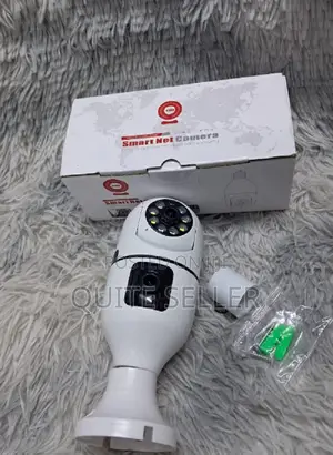 V380 Dual Lens PTZ Bulb Ip Night Vision Camera - Two-Way Audio